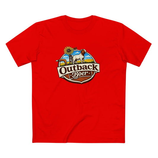 Outback Boer T-Shirt — Rustic Goat Farm Logo Tee