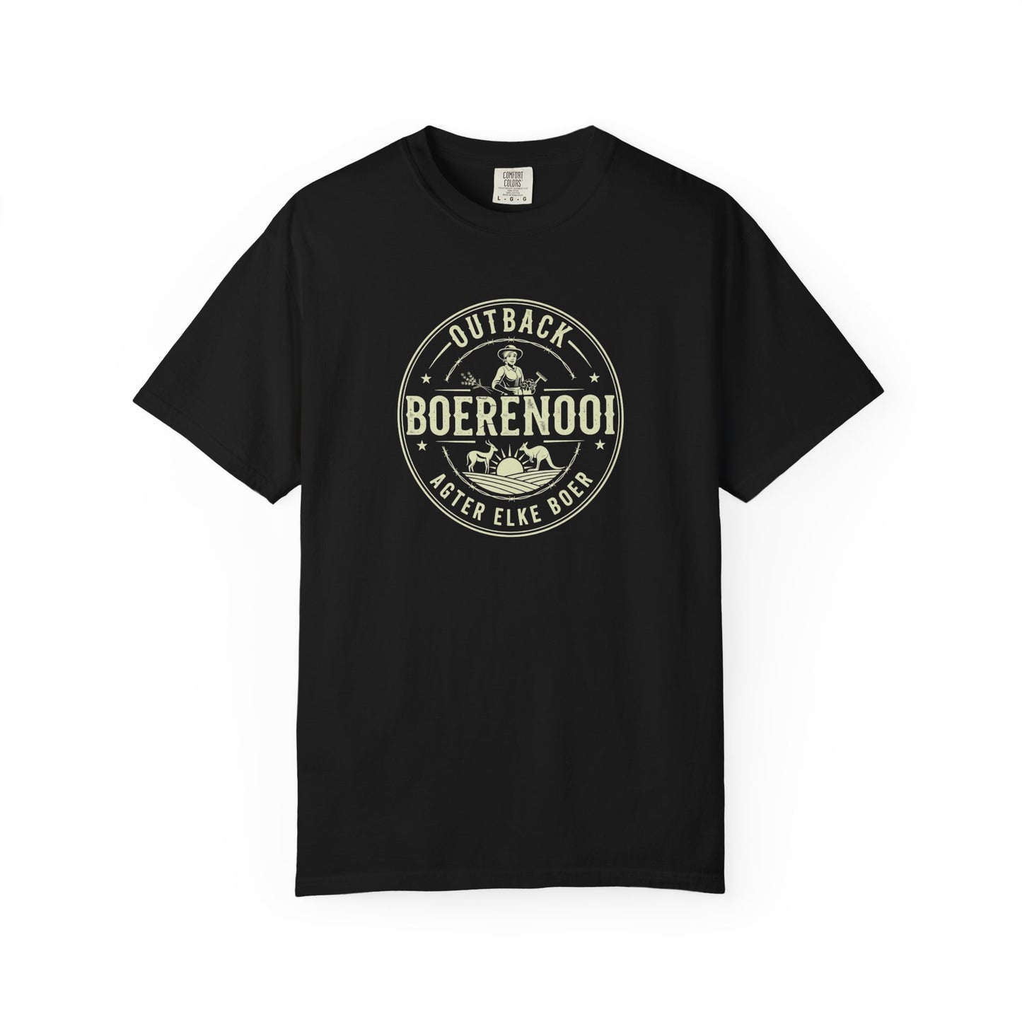 Boerenooi Outback Patch T-Shirt — Vintage Outdoors Badge Tee