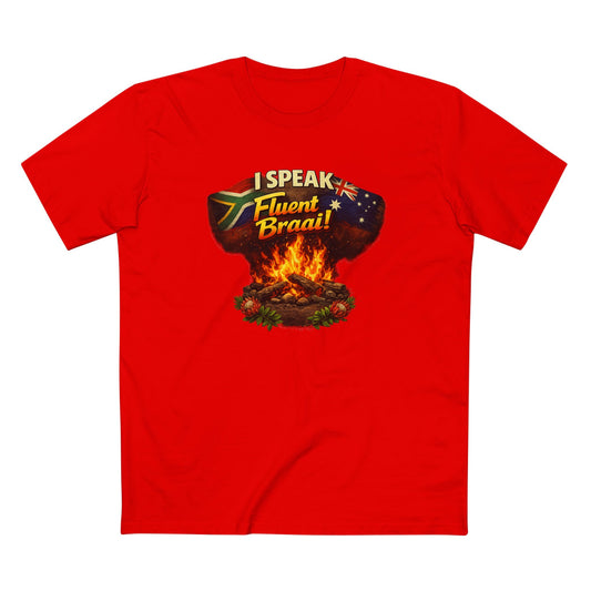 I Speak Fluent Braai T‑Shirt — South African and Australia