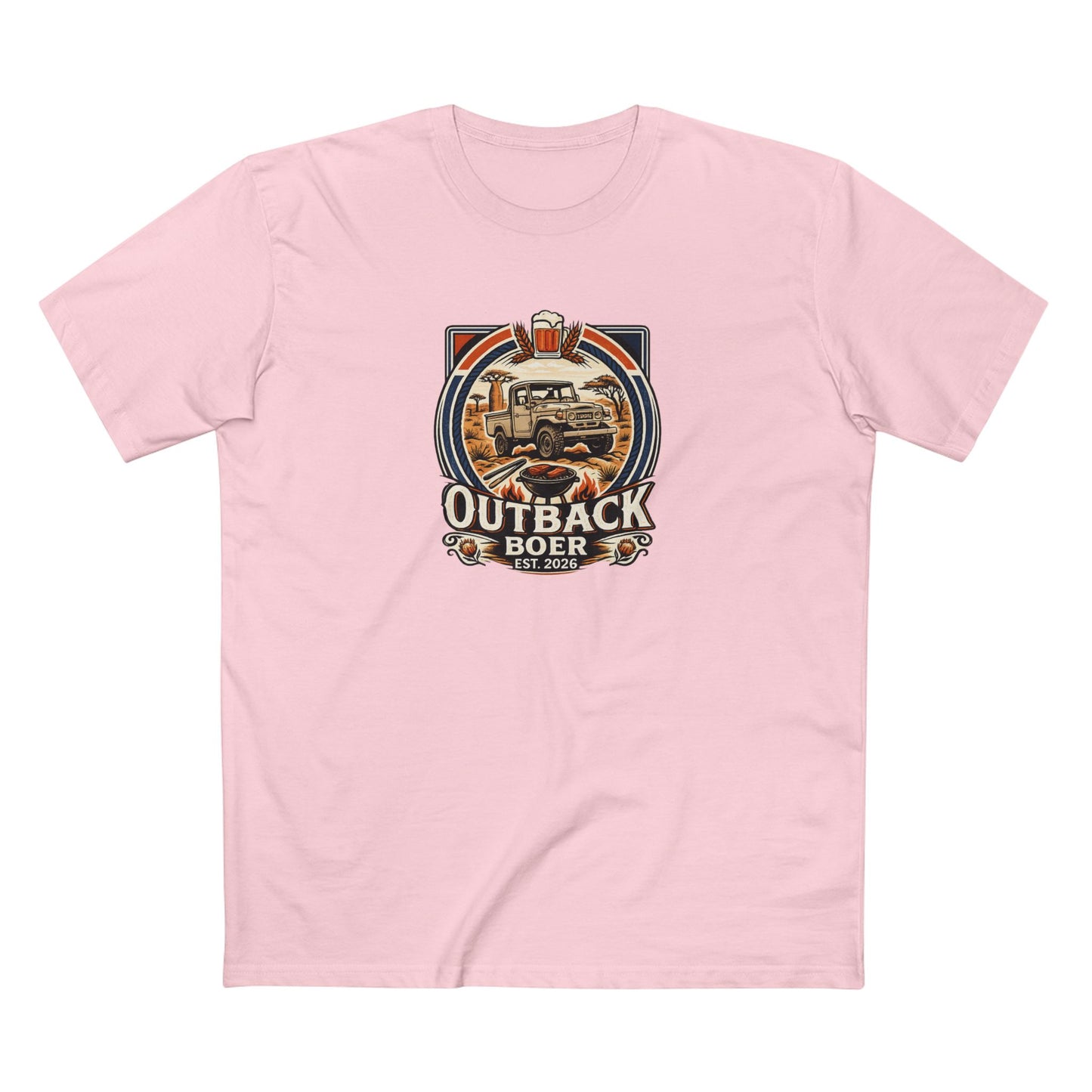 Outback Boer Vintage Truck Tee — White Writing