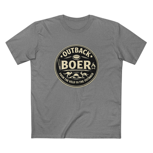 Outback Boer Vintage Badge T-Shirt — From the Veld to the Outback