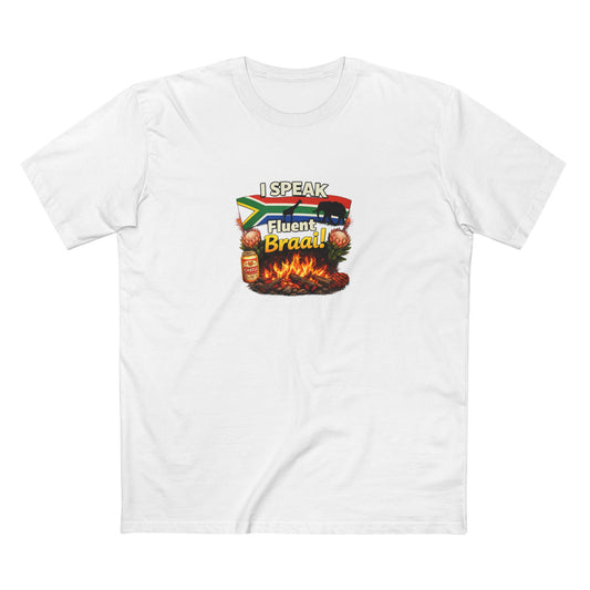 T-Shirt — I Speak Fluent Braai BBQ Tee (South African Grill Lover)