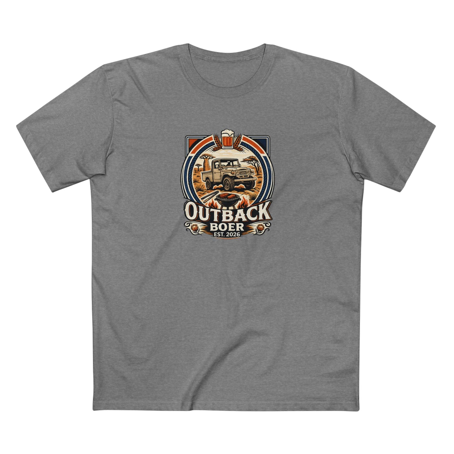 Outback Boer Vintage Truck Tee — White Writing
