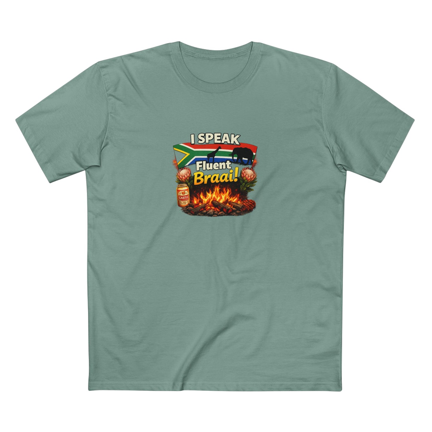 T-Shirt — I Speak Fluent Braai BBQ Tee (South African Grill Lover)