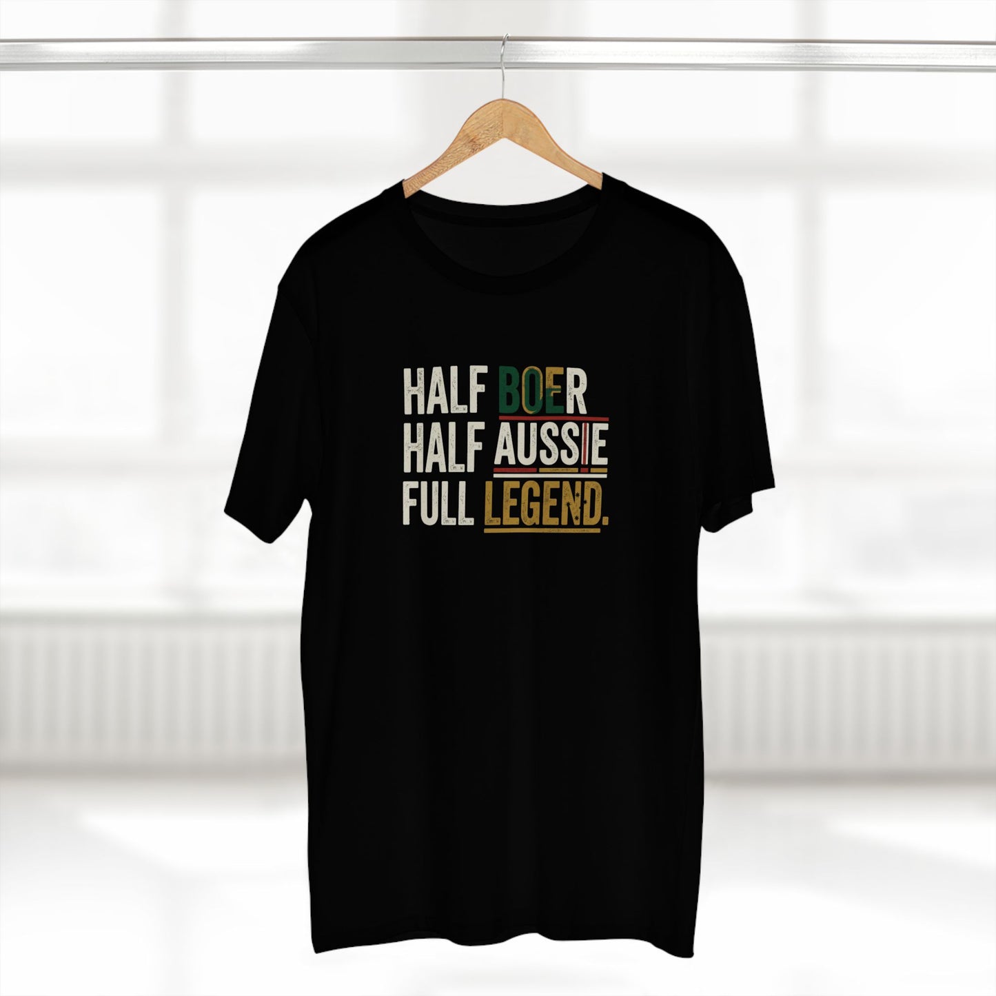 Half Boer Half Aussie Full Legend T-Shirt — Proud Boer Aussie Heritage Tee