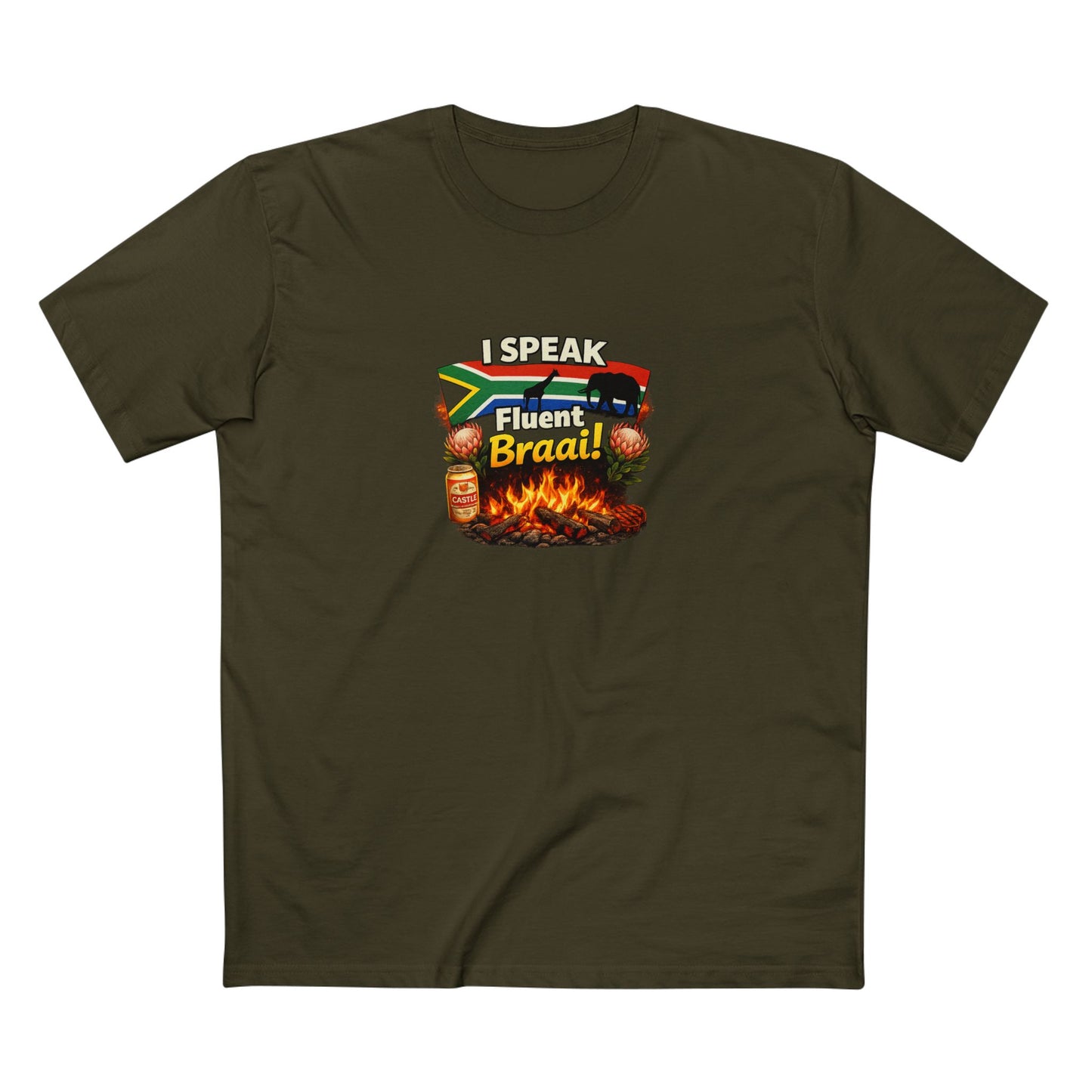 T-Shirt — I Speak Fluent Braai BBQ Tee (South African Grill Lover)