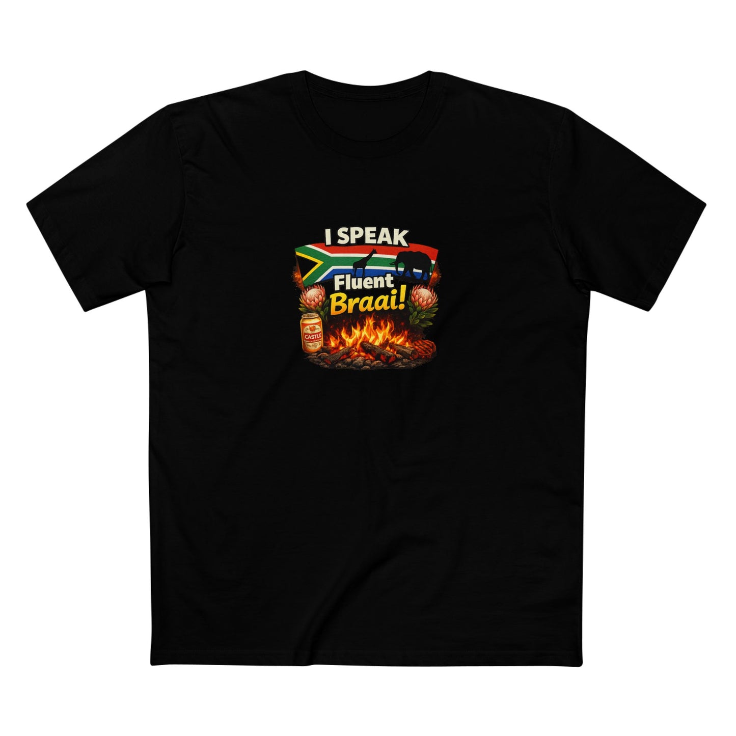 T-Shirt — I Speak Fluent Braai BBQ Tee (South African Grill Lover)