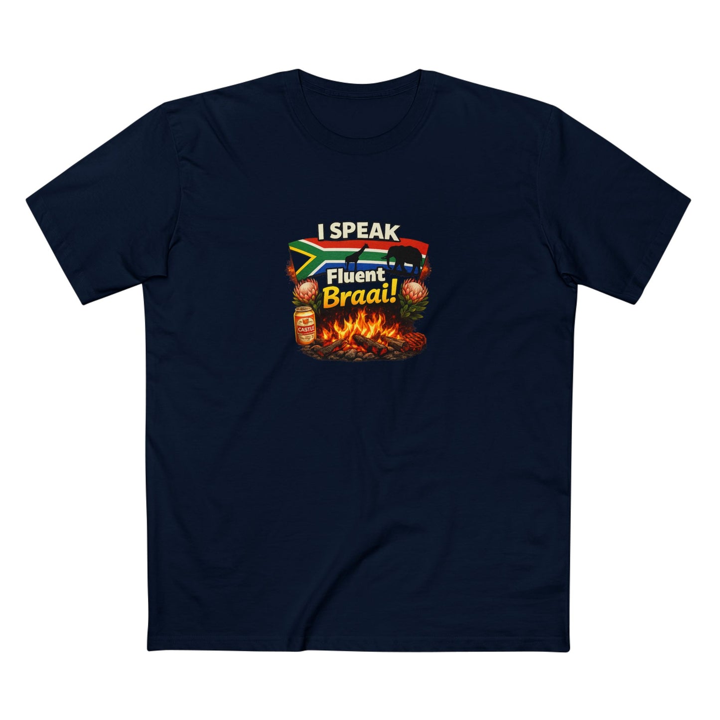 T-Shirt — I Speak Fluent Braai BBQ Tee (South African Grill Lover)