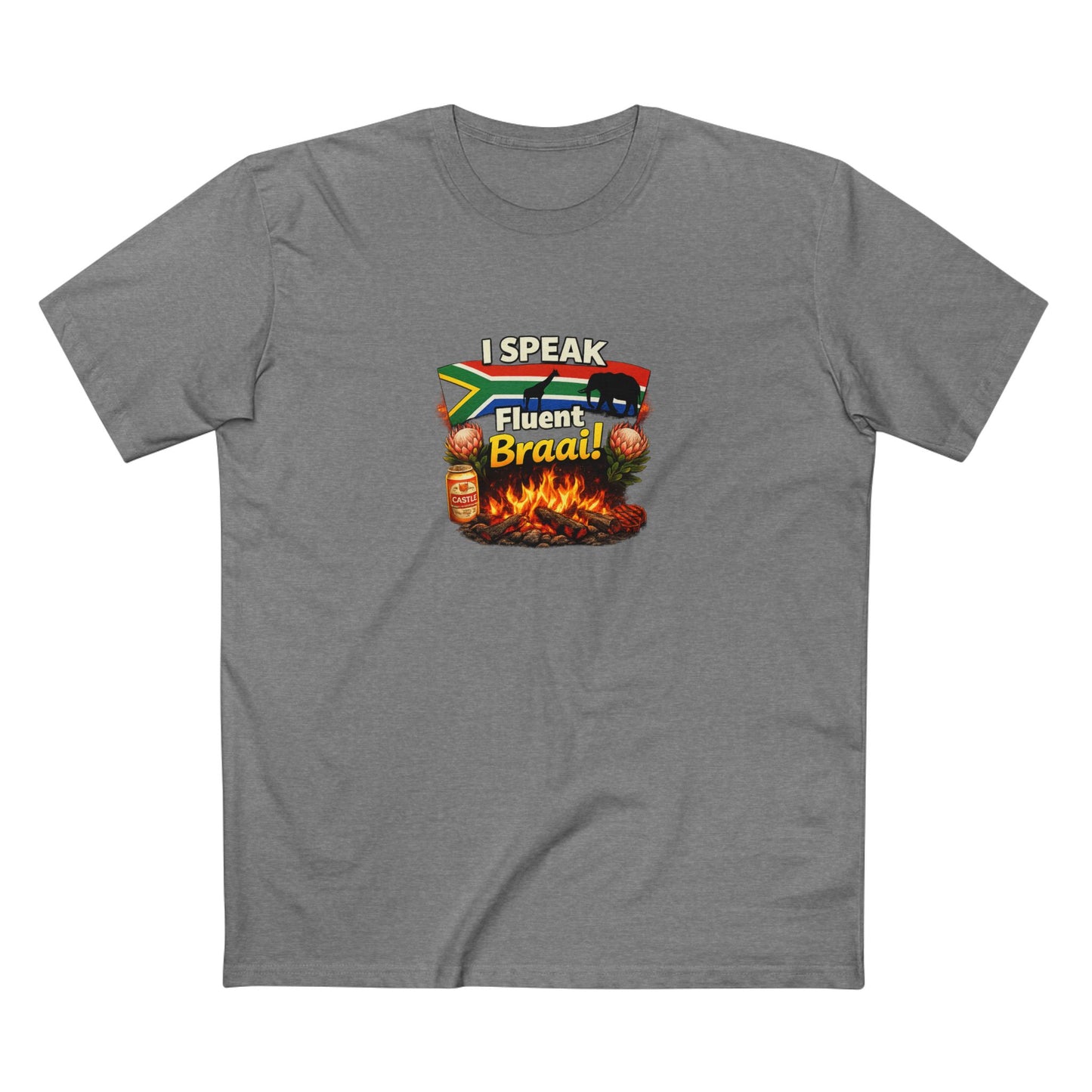 T-Shirt — I Speak Fluent Braai BBQ Tee (South African Grill Lover)
