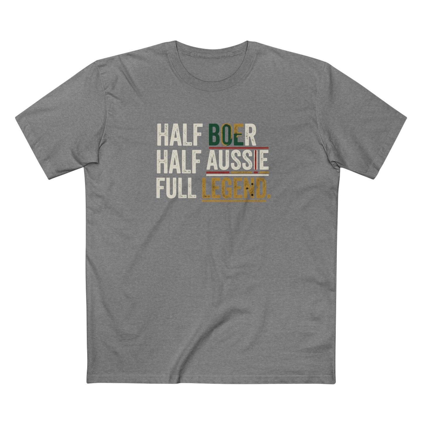 Half Boer Half Aussie Full Legend T-Shirt — Proud Boer Aussie Heritage Tee