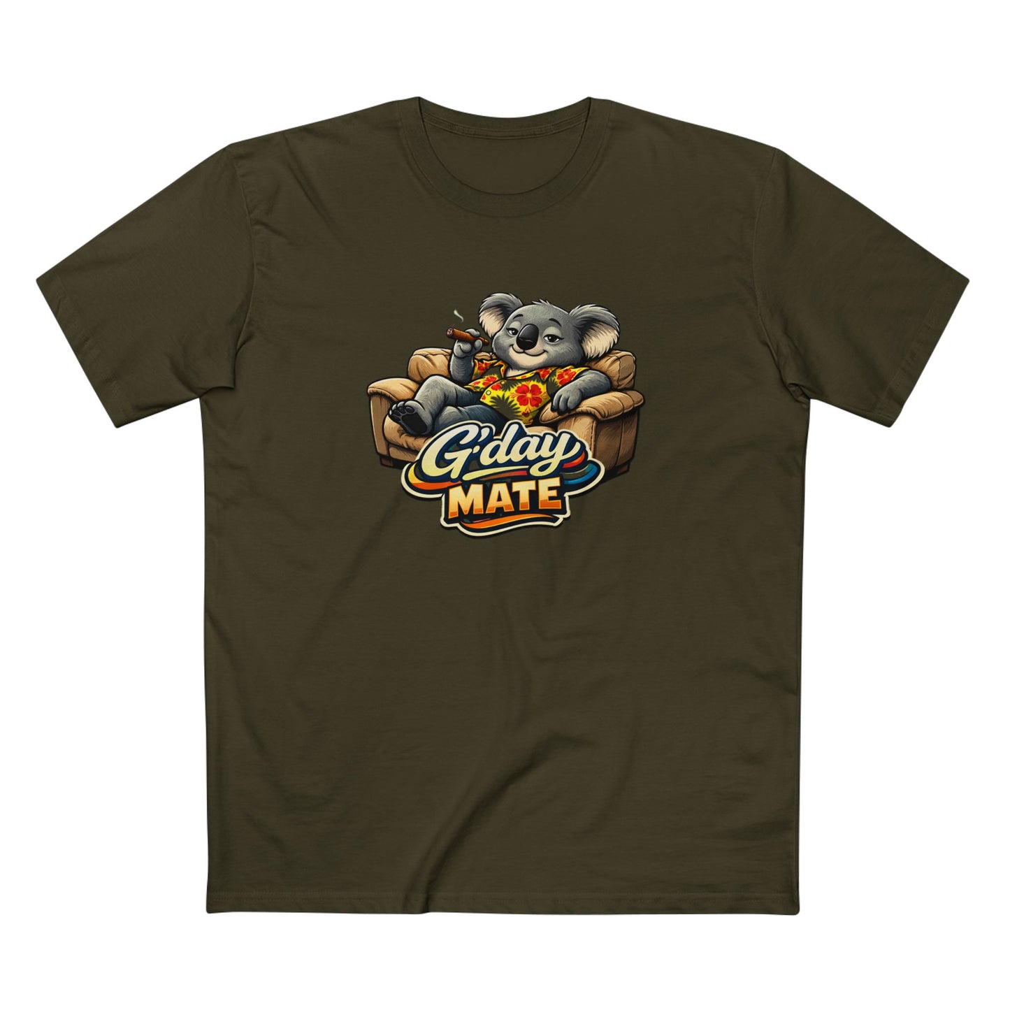 T-Shirt — 'G'day Mate' Relaxed Koala Graphic Tee