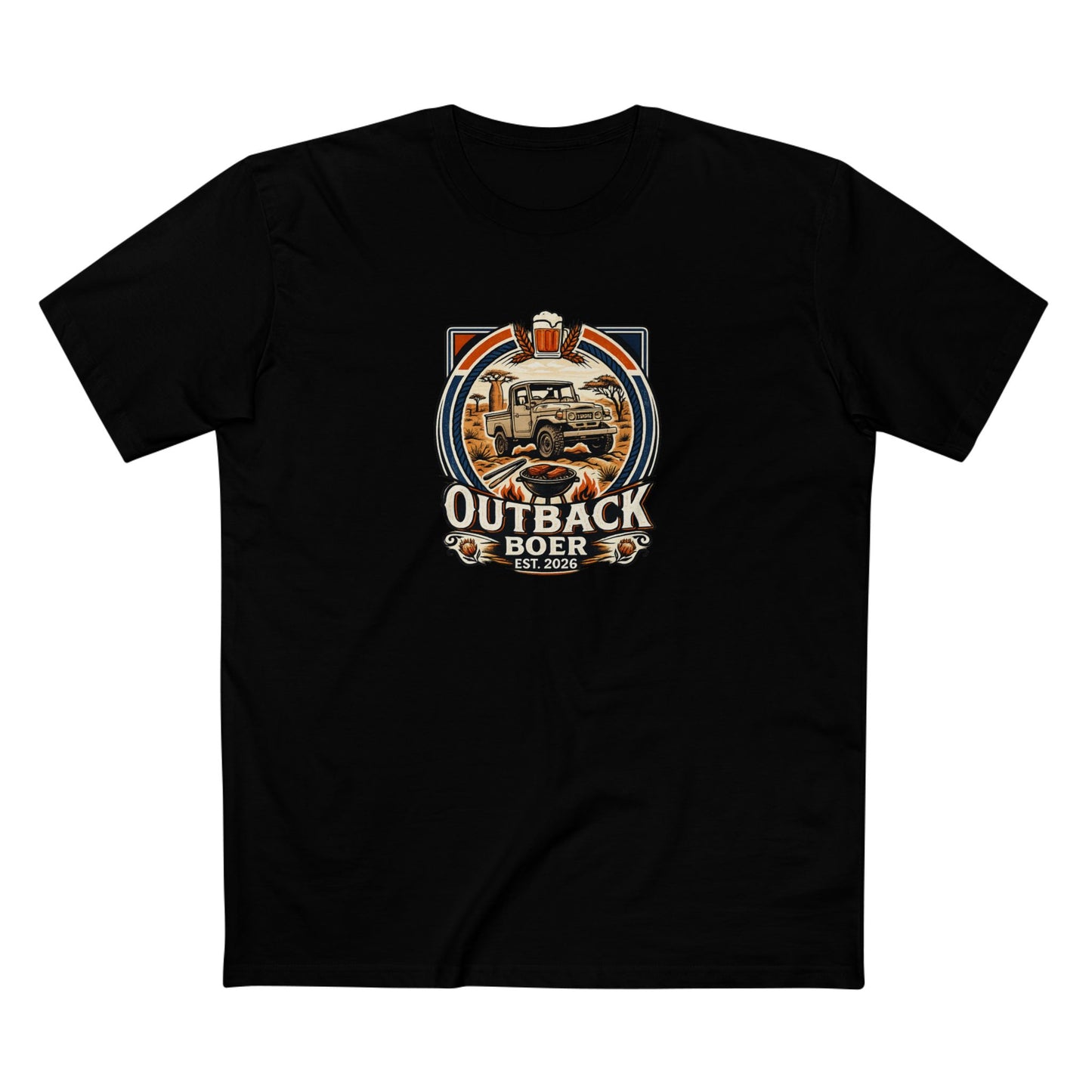 Outback Boer Vintage Truck Tee — White Writing