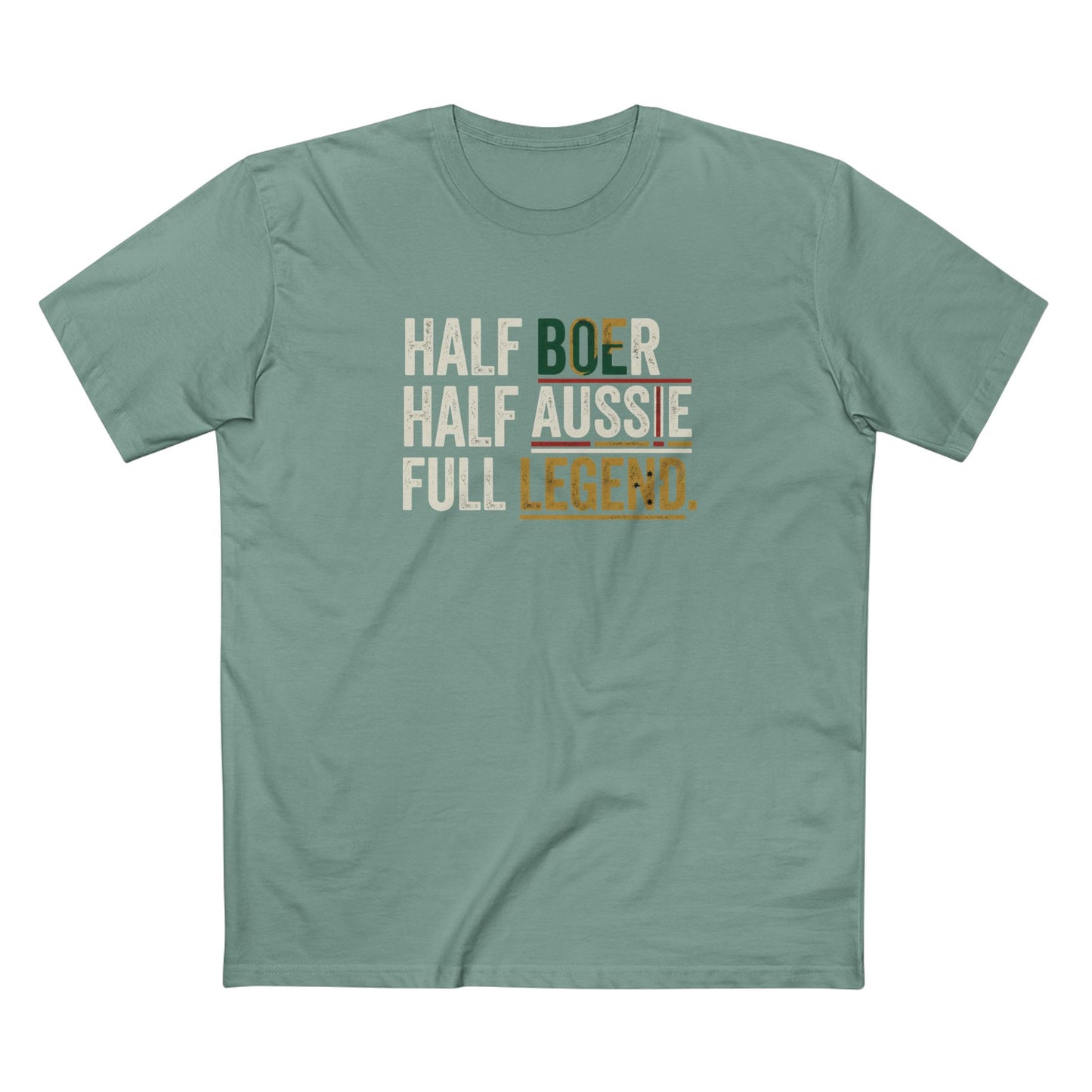 Half Boer Half Aussie Full Legend T-Shirt — Proud Boer Aussie Heritage Tee