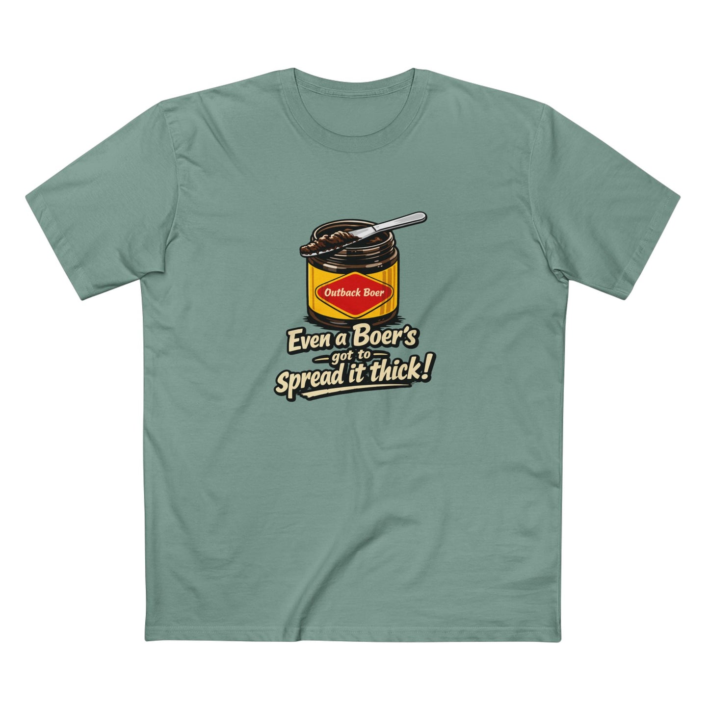 Jam Jar Tee — "Even a Boer’s got to Spread it Thick!" Graphic T‑Shirt
