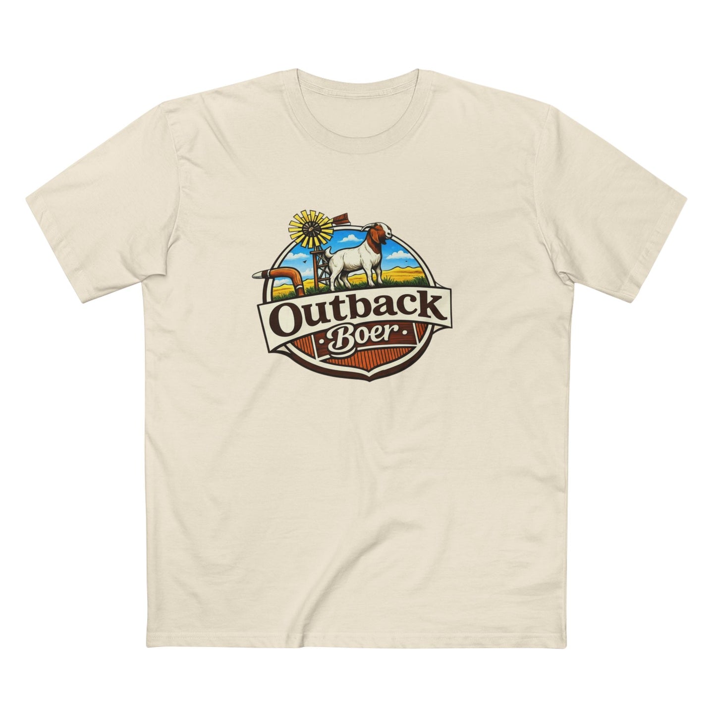 Outback Boer T-Shirt — Rustic Goat Farm Logo Tee