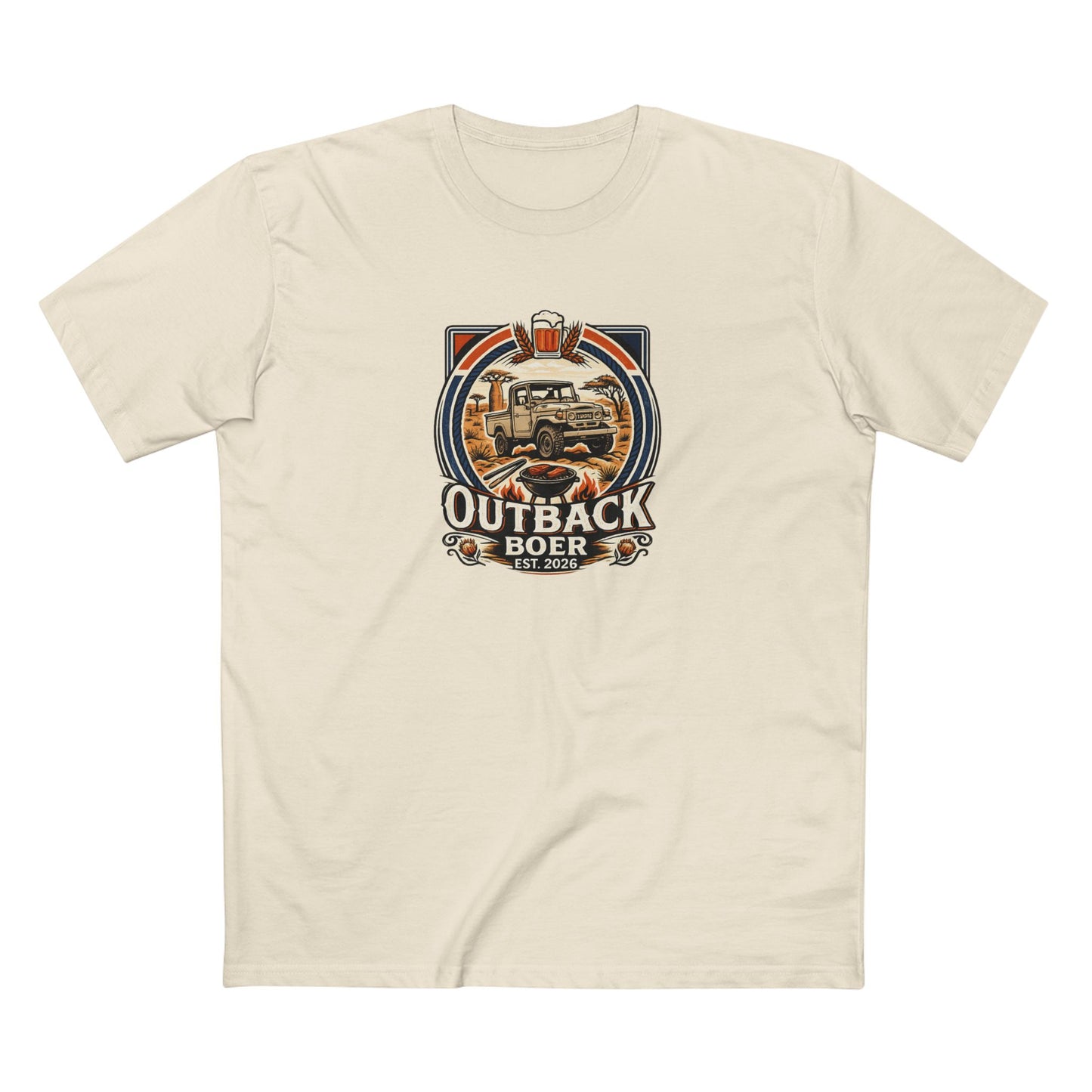 Outback Boer Vintage Truck Tee — White Writing