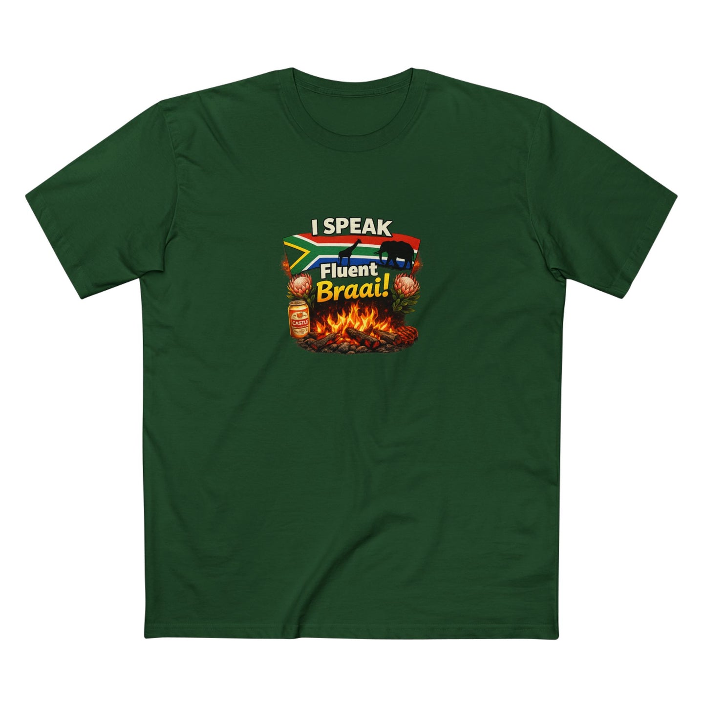 T-Shirt — I Speak Fluent Braai BBQ Tee (South African Grill Lover)