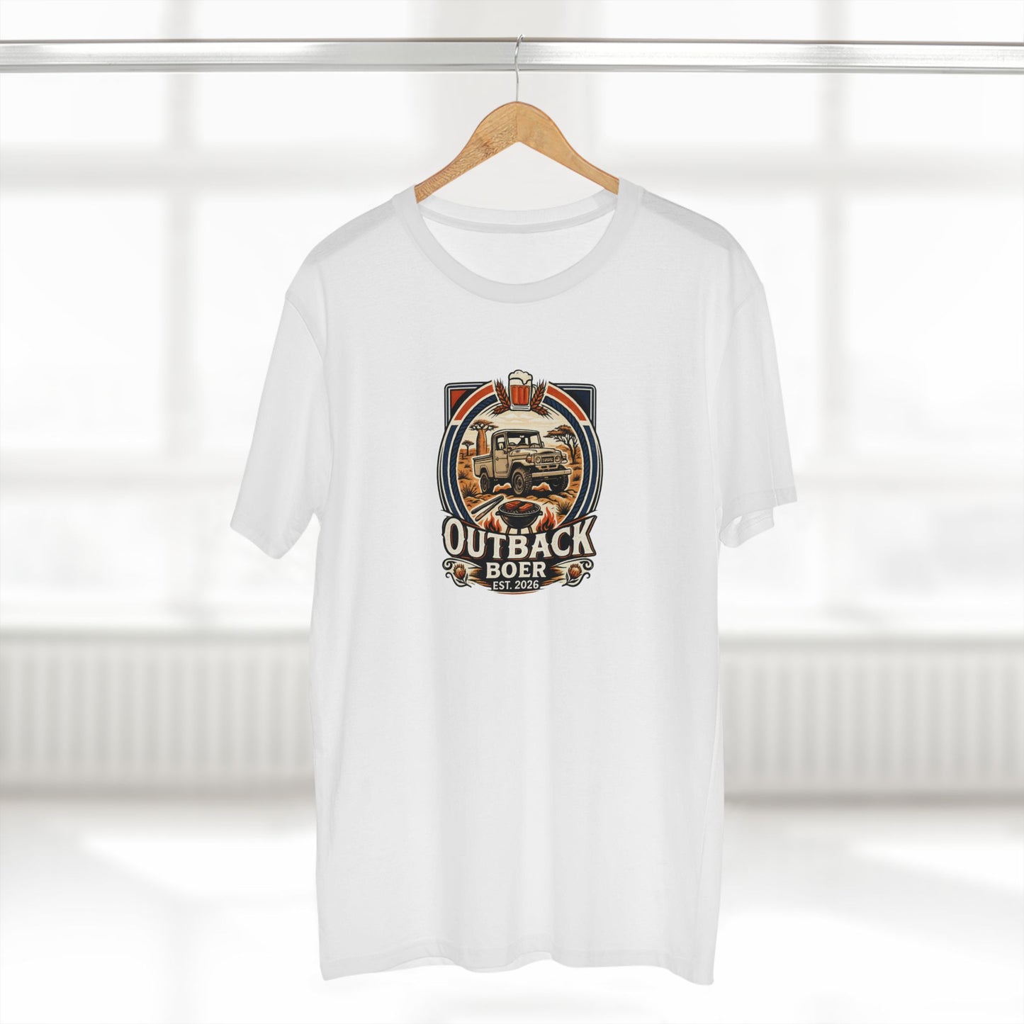 Outback Boer Vintage Truck Tee — White Writing