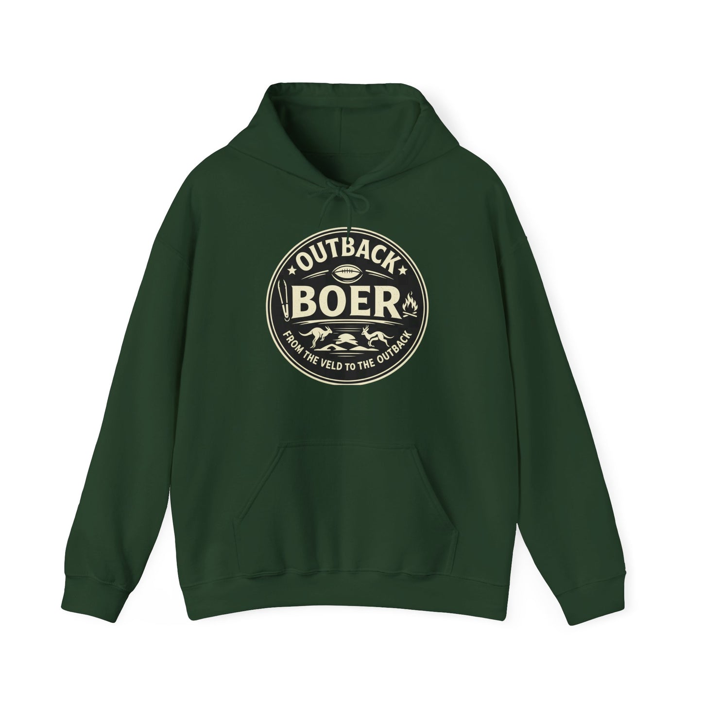 Outback Boer Hoodie – Rustic Ranch Badge Pullover