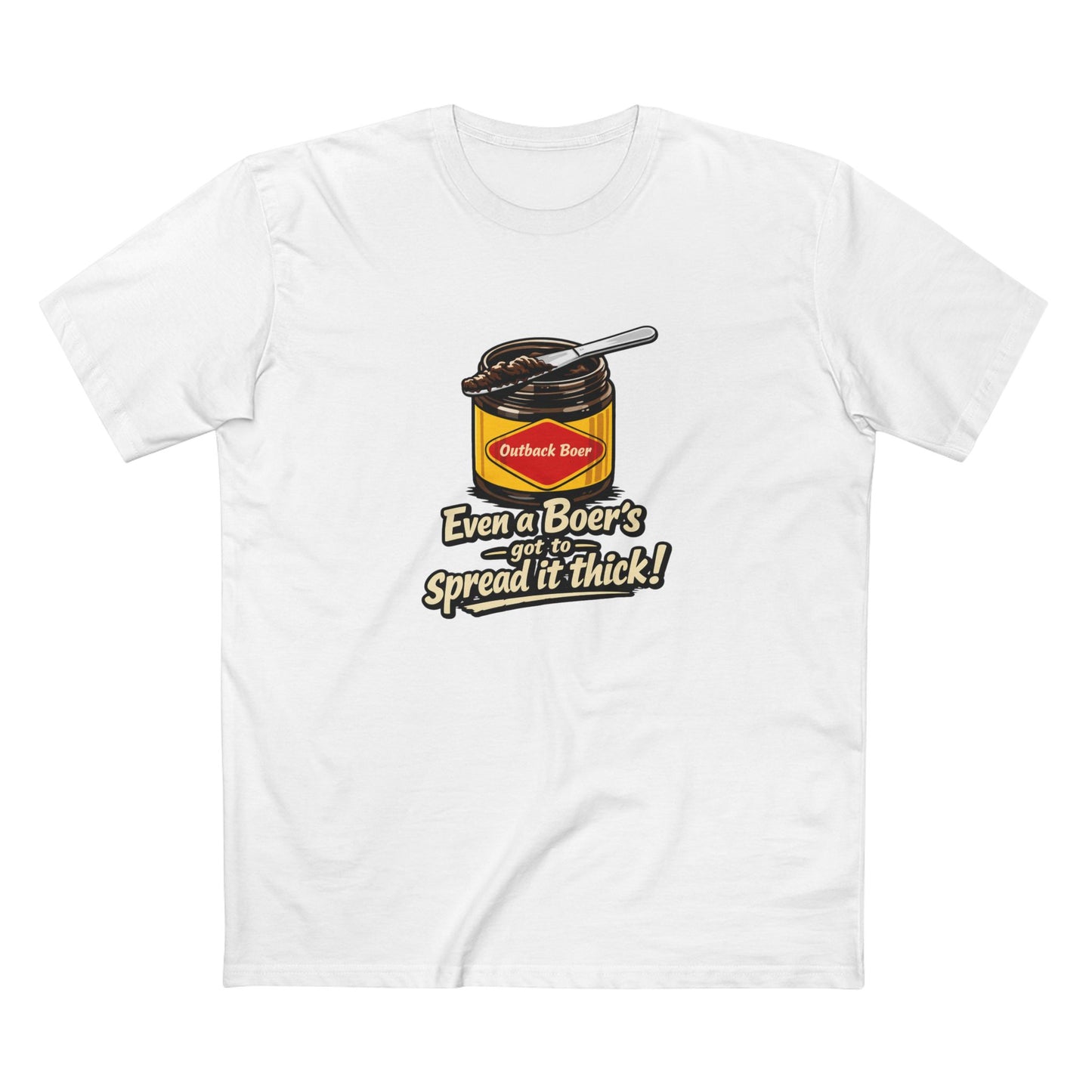 Jam Jar Tee — "Even a Boer’s got to Spread it Thick!" Graphic T‑Shirt