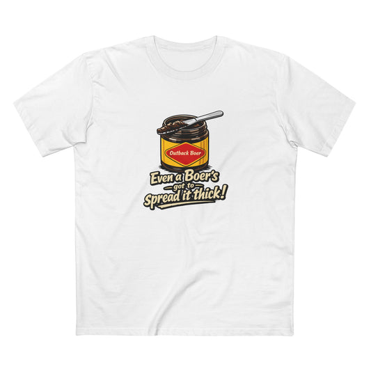 Jam Jar Tee — "Even a Boer’s got to Spread it Thick!" Graphic T‑Shirt