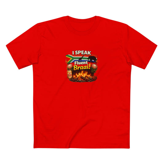 T-Shirt — I Speak Fluent Braai BBQ Tee (South African Grill Lover)