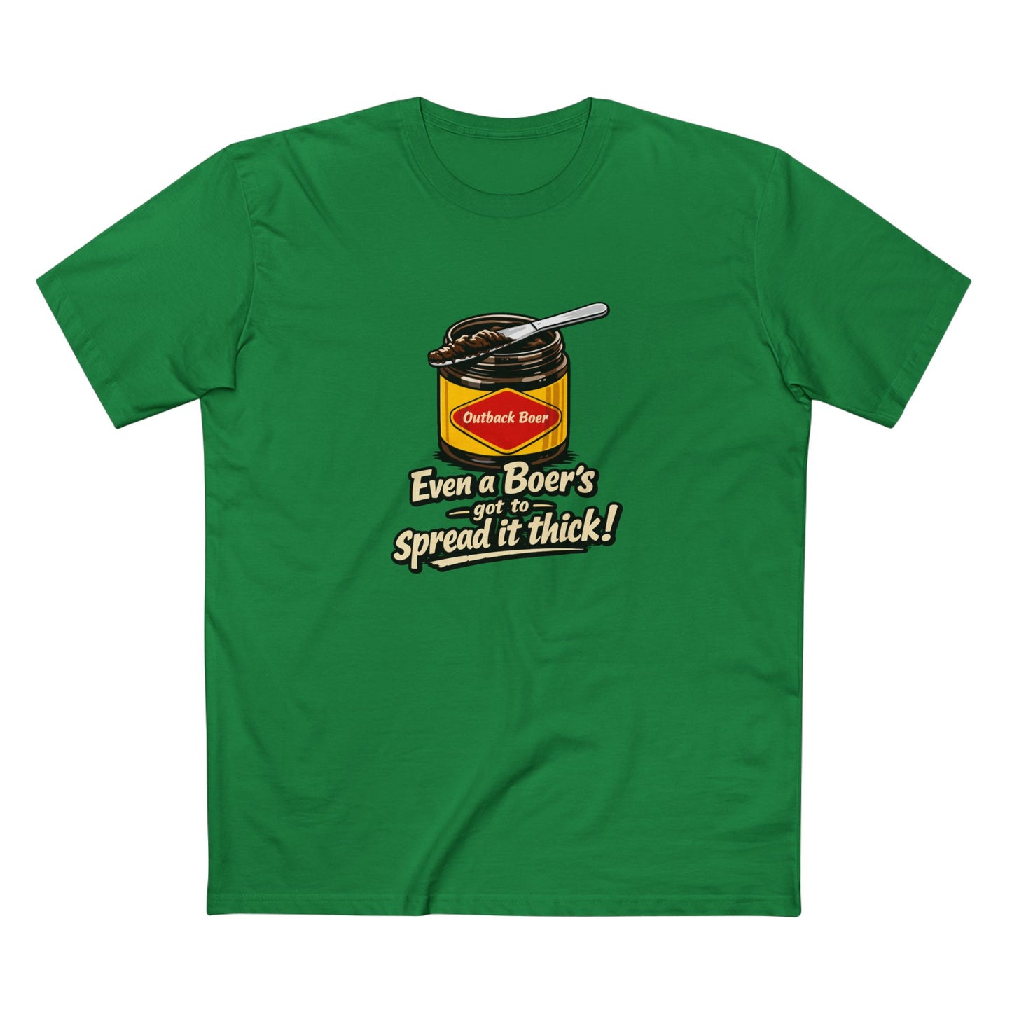 Jam Jar Tee — "Even a Boer’s got to Spread it Thick!" Graphic T‑Shirt