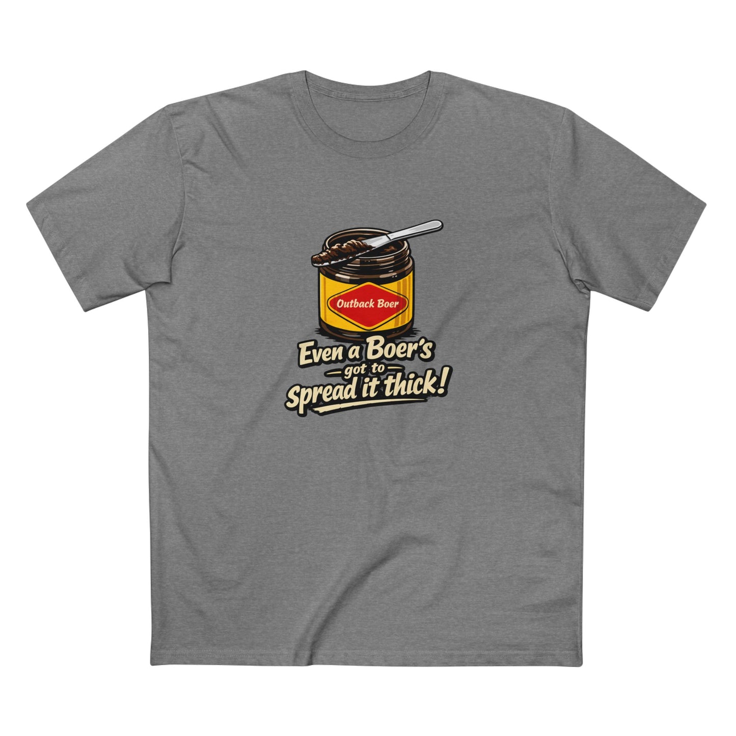Jam Jar Tee — "Even a Boer’s got to Spread it Thick!" Graphic T‑Shirt