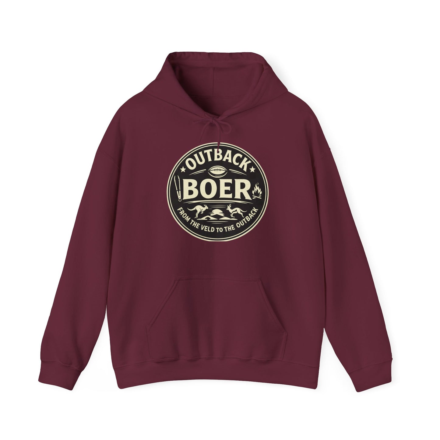 Outback Boer Hoodie – Rustic Ranch Badge Pullover